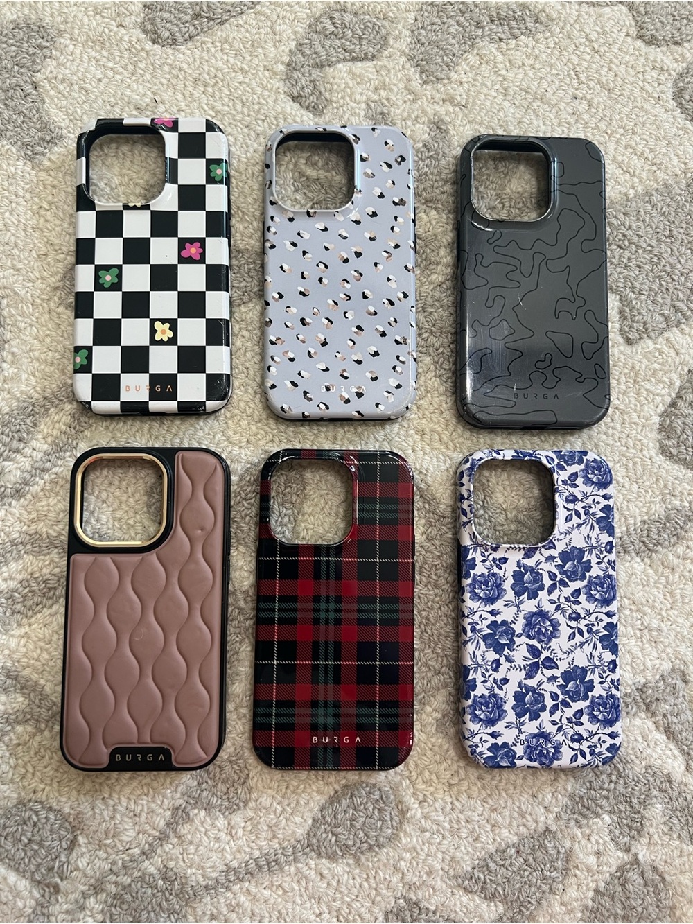 BURGA iPhone 14 Pro Cases bundle of 6